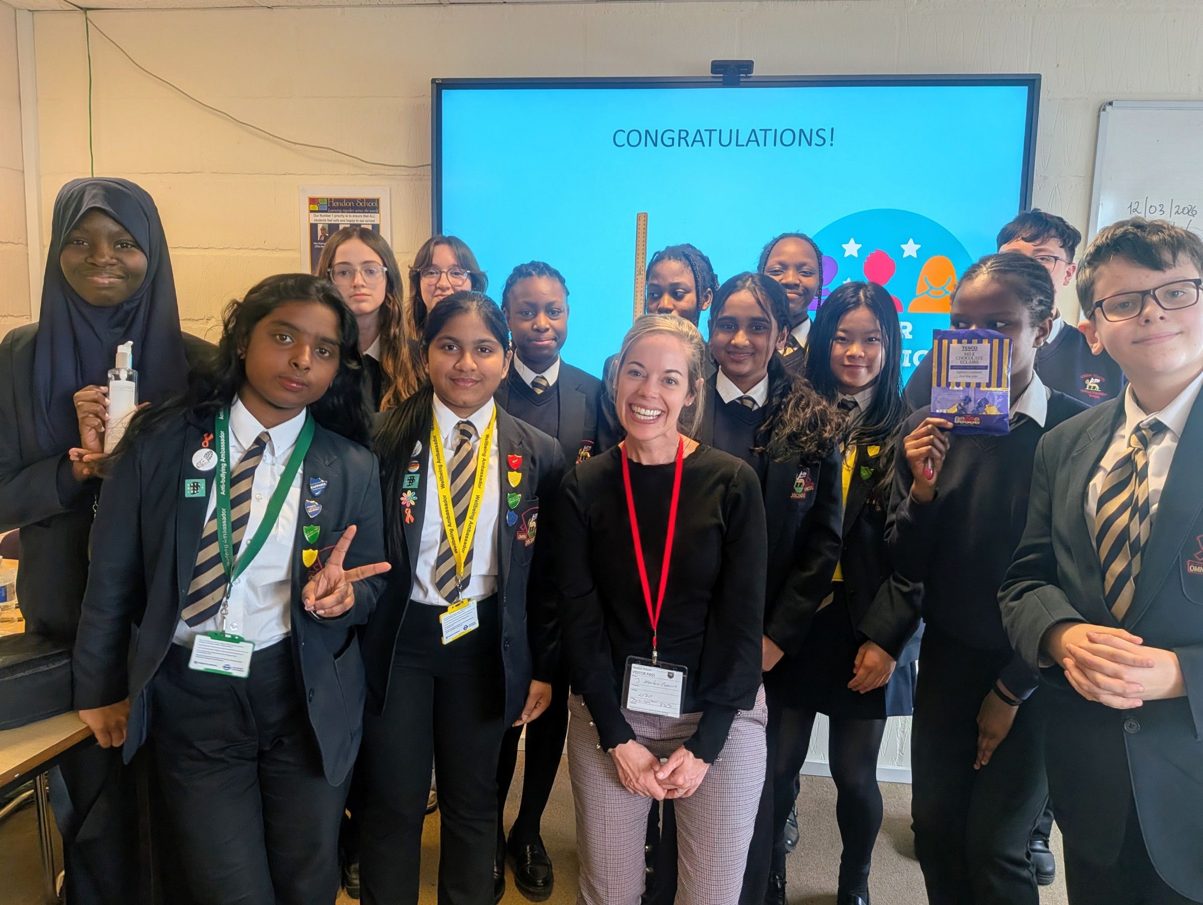 Training Wellbeing Ambassadors at Hendon School